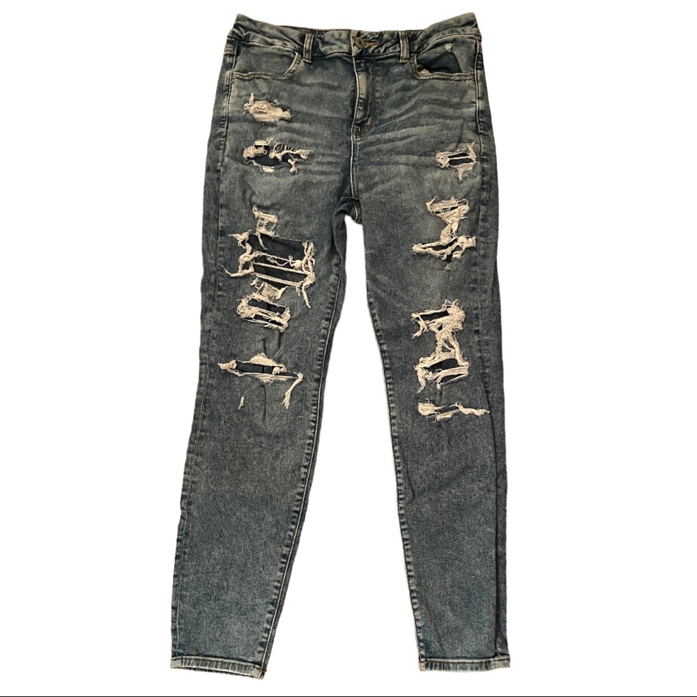 American Eagle Ripped Curvy Jeggings
